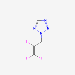 B1219904 2-(2,3,3-Triiodoallyl)-2H-tetrazole CAS No. 87427-25-6