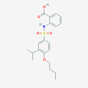 2-[4-Butoxy-3-(propan-2-yl)benzenesulfonamido]benzoic acid