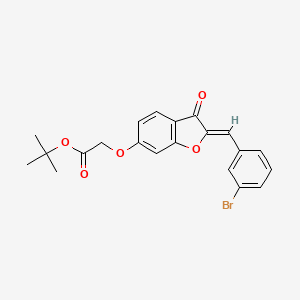 tert-butyl {[(2Z)-2-(3-bromobenzylidene)-3-oxo-2,3-dihydro-1-benzofuran-6-yl]oxy}acetate