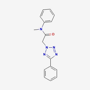 N-methyl-N-phenyl-2-(5-phenyl-2H-tetrazol-2-yl)acetamide