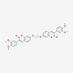 7,7'-[ethane-1,2-diylbis(oxy)]bis[3-(3,4-dimethoxyphenyl)-2H-chromen-2-one]