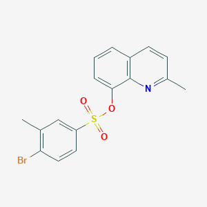 2-Methylquinolin-8-yl 4-bromo-3-methylbenzene-1-sulfonate