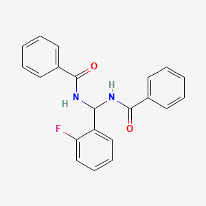 N,N'-[(2-fluorophenyl)methanediyl]dibenzamide