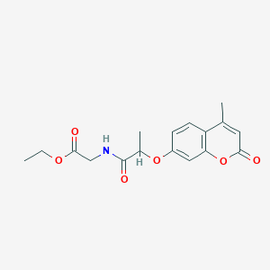 ethyl N-{2-[(4-methyl-2-oxo-2H-chromen-7-yl)oxy]propanoyl}glycinate