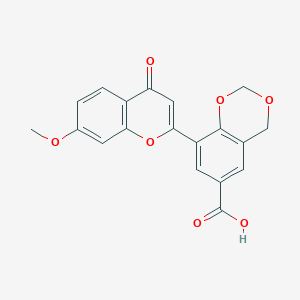 8-(7-methoxy-4-oxo-4H-chromen-2-yl)-4H-1,3-benzodioxine-6-carboxylic acid