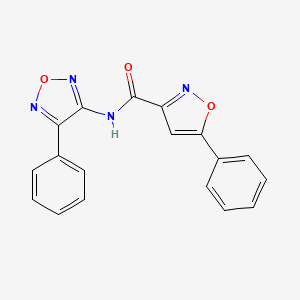 5-phenyl-N-(4-phenyl-1,2,5-oxadiazol-3-yl)-1,2-oxazole-3-carboxamide