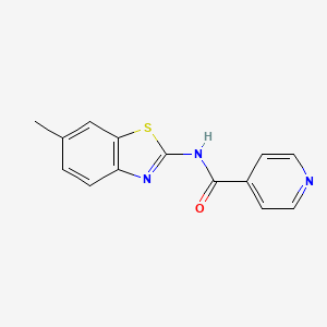 4-Pyridinecarboxamide, N-(6-methyl-2-benzothiazolyl)-