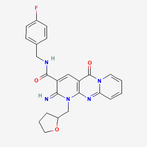 molecular formula C24H22FN5O3 B12199717 C24H22FN5O3 