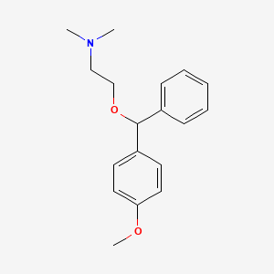 molecular formula C18H23NO2 B1219990 Medrylamine CAS No. 524-99-2