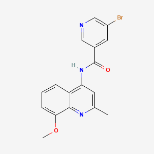 5-bromo-N-(8-methoxy-2-methylquinolin-4-yl)pyridine-3-carboxamide