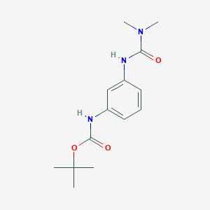 molecular formula C14H21N3O3 B1220004 tert-butyl N-[3-(dimethylcarbamoylamino)phenyl]carbamate 