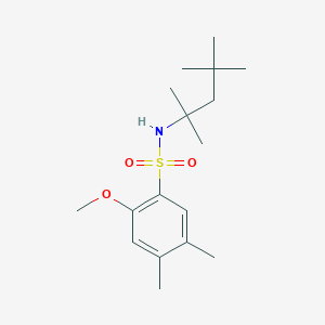 [(2-Methoxy-4,5-dimethylphenyl)sulfonyl](1,1,3,3-tetramethylbutyl)amine