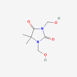 molecular formula C7H12N2O4 B1220005 1,3-双(羟甲基)-5,5-二甲基咪唑烷-2,4-二酮 CAS No. 6440-58-0