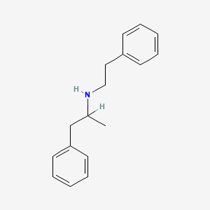 molecular formula C17H21N B1220006 Benzeneethanamine, alpha-methyl-N-(2-phenylethyl)- CAS No. 21026-75-5