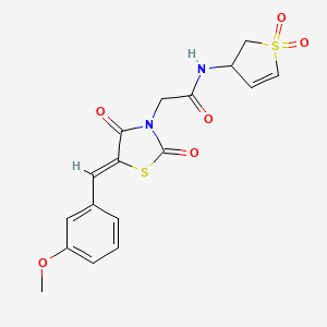 N-(1,1-dioxido-2,3-dihydrothiophen-3-yl)-2-[(5Z)-5-(3-methoxybenzylidene)-2,4-dioxo-1,3-thiazolidin-3-yl]acetamide