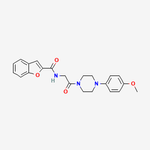 N-{2-[4-(4-methoxyphenyl)piperazino]-2-oxoethyl}-1-benzofuran-2-carboxamide