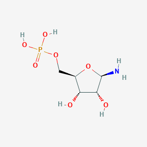 molecular formula C5H12NO7P B1220015 5-磷酸-β-D-核糖胺 