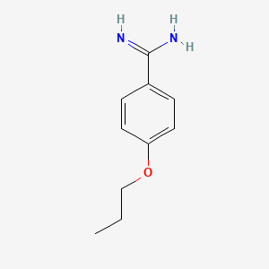 molecular formula C10H14N2O B12200167 Benzenecarboximidamide, 4-propoxy- 