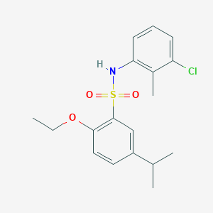 (3-Chloro-2-methylphenyl){[2-ethoxy-5-(methylethyl)phenyl]sulfonyl}amine