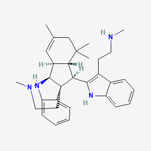 molecular formula C32H40N4 B1220021 Borreverine 