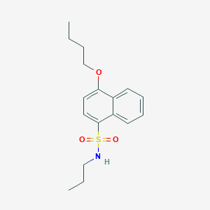 molecular formula C17H23NO3S B12200218 [(4-Butoxynaphthyl)sulfonyl]propylamine 