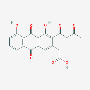 molecular formula C20H14O8 B1220034 Nogalonic acid 