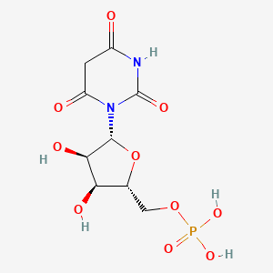 molecular formula C9H13N2O10P B1220035 1-(5'-Phospho-beta-d-ribofuranosyl)barbituric acid 