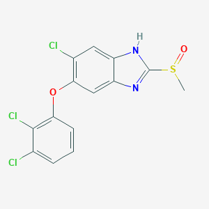 molecular formula C14H9Cl3N2O2S B122004 三氯苯达唑亚砜 CAS No. 100648-13-3
