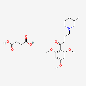 butanedioic acid;4-(3-methylpiperidin-1-yl)-1-(2,4,6-trimethoxyphenyl)butan-1-one