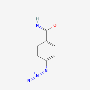 molecular formula C8H8N4O B1220052 Methyl 4-azidobenzimidate CAS No. 74676-96-3