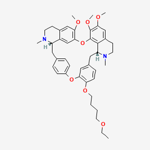 molecular formula C43H52N2O7 B1220053 O-(4-Ethoxybutyl)berbamine CAS No. 106006-09-1