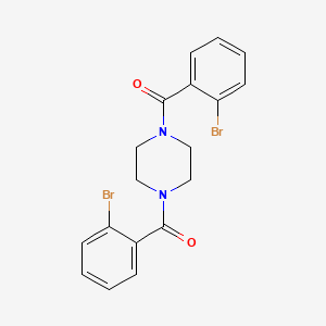 molecular formula C18H16Br2N2O2 B12200533 1,4-Bis(2-bromobenzoyl)piperazine 