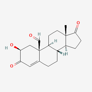 molecular formula C19H24O4 B1220055 2beta-Hydroxy-19-oxo-4-androstene-3,17-dione CAS No. 54592-52-8