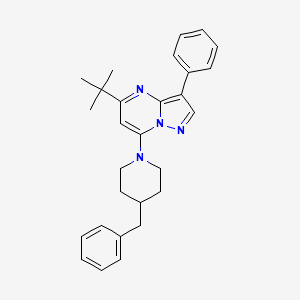 7-(4-Benzylpiperidin-1-yl)-5-tert-butyl-3-phenylpyrazolo[1,5-a]pyrimidine