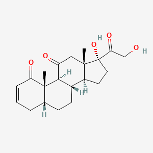 molecular formula C21H28O5 B1220057 17,21-Dihydroxy-5beta-pregn-2-ene-1,11,20-trione CAS No. 42947-81-9