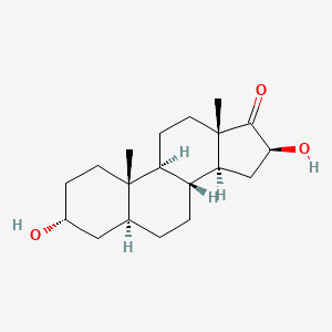 molecular formula C19H30O3 B1220060 16beta-Hydroxyandrosterone CAS No. 66791-83-1