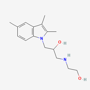 1-(2-Hydroxy-ethylamino)-3-(2,3,5-trimethyl-indol-1-yl)-propan-2-ol