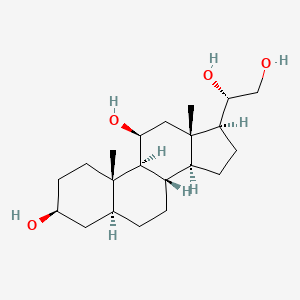 molecular formula C21H36O4 B1220065 5alpha-Pregnan-3beta,11beta,20beta,21-tetrol CAS No. 7285-27-0