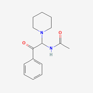 N-[2-oxo-2-phenyl-1-(piperidin-1-yl)ethyl]acetamide