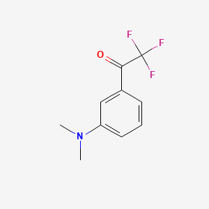 molecular formula C10H10F3NO B1220069 1-(3-(Dimethylamino)phenyl)-2,2,2-trifluoroethanone CAS No. 33284-23-0