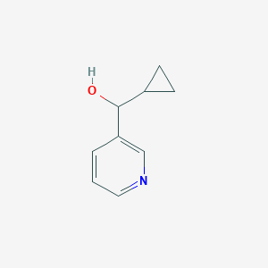 molecular formula C9H11NO B122007 α-环丙基-3-吡啶甲醇 CAS No. 155047-86-2