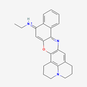 molecular formula C24H24N3O+ B1220077 Oxazine 750 CAS No. 67556-77-8