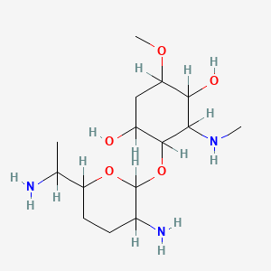 molecular formula C15H31N3O5 B1220083 1-D-2-D-Fortimicin B CAS No. 81166-14-5