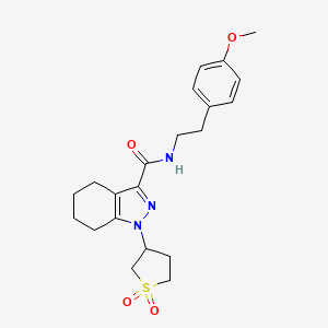 1-(1,1-dioxidotetrahydrothiophen-3-yl)-N-[2-(4-methoxyphenyl)ethyl]-4,5,6,7-tetrahydro-1H-indazole-3-carboxamide