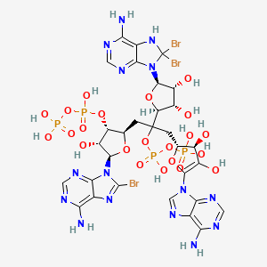 molecular formula C30H36Br3N15O22P4 B1220084 pp5'A2'p5'A2'p5'A CAS No. 84824-01-1