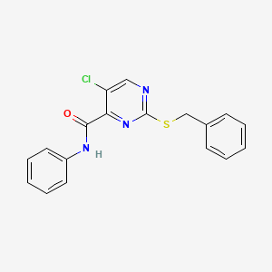 2-(benzylsulfanyl)-5-chloro-N-phenylpyrimidine-4-carboxamide