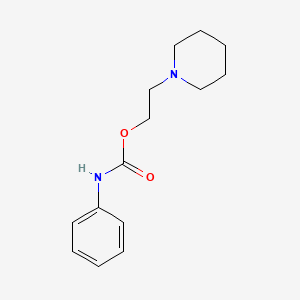 molecular formula C14H20N2O2 B1220100 Phenyl-carbamic acid 2-piperidin-1-yl-ethyl ester 