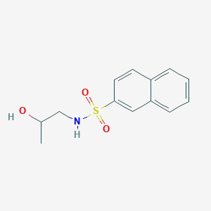 molecular formula C13H15NO3S B12201008 N-(2-hydroxypropyl)naphthalene-2-sulfonamide 