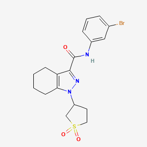 N-(3-bromophenyl)-1-(1,1-dioxidotetrahydrothiophen-3-yl)-4,5,6,7-tetrahydro-1H-indazole-3-carboxamide