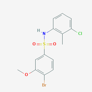 4-bromo-N-(3-chloro-2-methylphenyl)-3-methoxybenzenesulfonamide